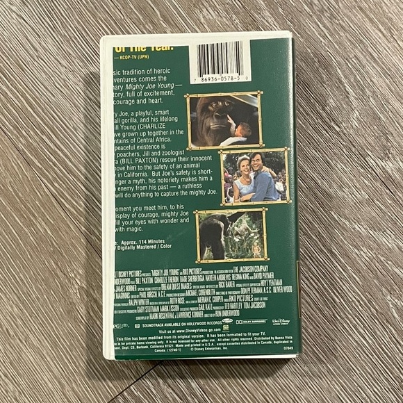 EUC “Mighty Joe Young” 1998 Classic VHS Movie A remake of the original from 1949 - Picture 4 of 5